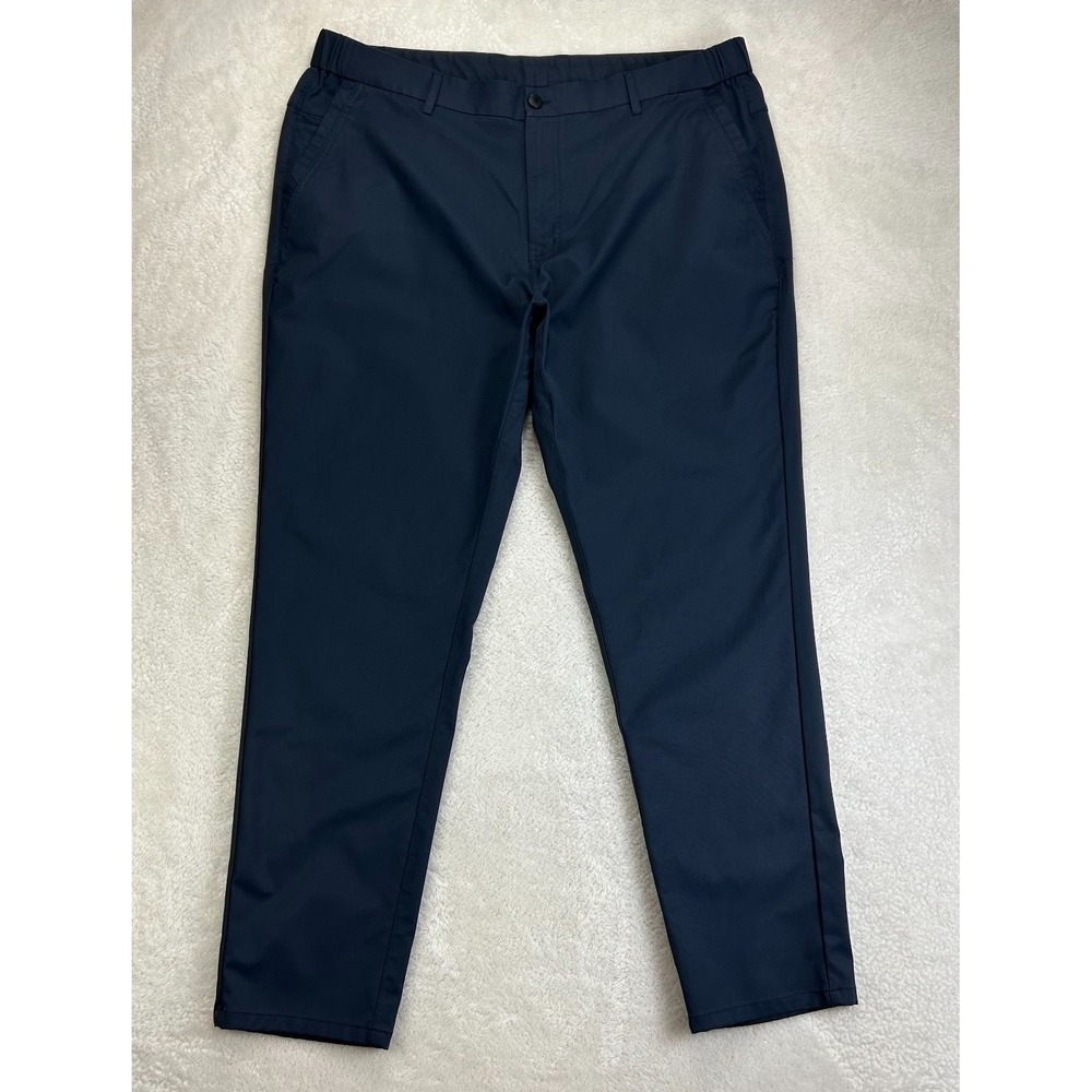 Jack Archer Chino Pants Mens 40x32 Deep Blue Flat Front Preppy Mid Rise Comfort